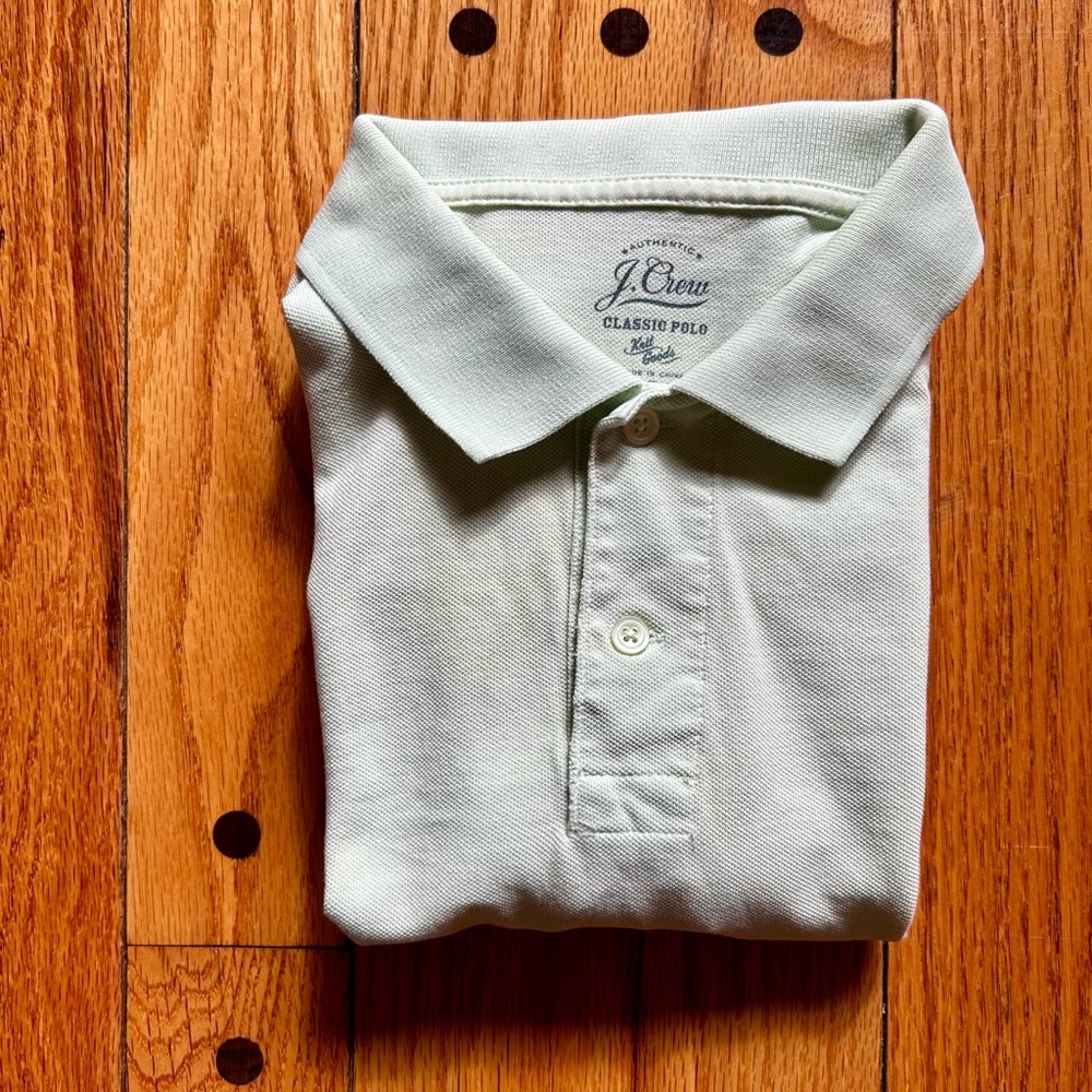 Polo Mint Large | J. Crew Classic Polo Knit Goods